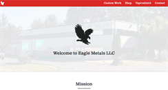 Desktop Screenshot of eaglemetalsllc.com