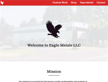 Tablet Screenshot of eaglemetalsllc.com
